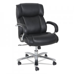 Alera Maxxis Series Big and Tall Leather Chair, Black, Supports up to 450 lb ALEMS4519