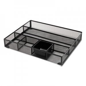 Universal Metal Mesh Drawer Organizer, 15 x 11 7/8 x 2 1/2, Black UNV20021