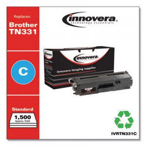 Innovera Remanufactured Cyan Toner, Replacement for Brother TN331C, 1,500 Page-Yield IVRTN331C