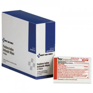 First Aid Only Refill for SmartCompliance General Business Cabinet, PVP Iodine, 50/BX FAOG310 G310