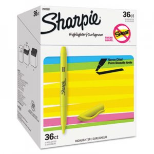 Sharpie Pocket Highlighters - Office Pack, Chisel Tip, Yellow SAN2003991 2003991