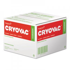 Diversey Cryovac Sandwich Bags, 1.15 mil, 6.5" x 5.88", Clear, 500/Carton DVO100946910 100946910