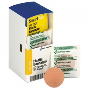 First Aid Only Refill f/SmartCompliance General Business Cabinet, Spot Plastic Bandages,7/8"Dia FAOFAE3120 FAE-3120
