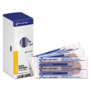 First Aid Only Refill for SmartCompliance General Business Cabinet, Fabric Bandages, 1x3, 40/Bx FAOFAE3101 FAE-3101