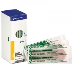 First Aid Only Refill for SmartCompliance General Business Cabinet, Plastic Bandages,1x3, 40/Bx FAOFAE3100 FAE-3100