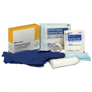 First Aid Only Small Wound Dressing Kit, Includes Gauze, Tape, Gloves, Eye Pads, Bandages FAO3910 3-910