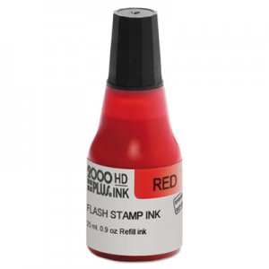 COSCO 2000PLUS Pre-Ink High Definition Refill Ink, Red, 0.9 oz. Bottle COS033958 033958