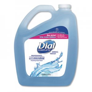 Dial Professional Antimicrobial Foaming Hand Wash, Spring Water, 1 gal Bottle, 4/Carton DIA15922