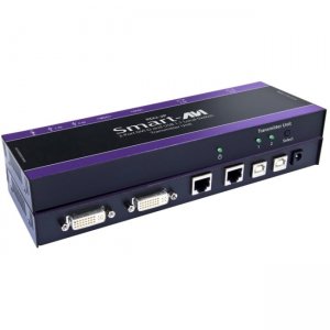 SmartAVI 2 DVI-D and USB Switch With Integrated Extender, Over CAT6 STP Extender RDU-2PS