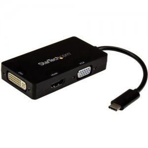 StarTech.com USB-C Multiport Adapter - 3-in-1 USB C to HDMI, DVI or VGA CDPVGDVHDBP