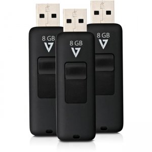 V7 8GB Flash Drive 3 Pack Combo VF28GAR-3PK-3N