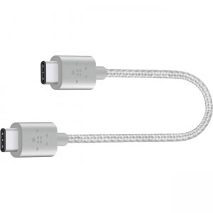 Belkin MIXIT↑ Metallic USB-C to USB-C Charge Cable (Also Know as USB Type C) F2CU041BT06-SLV
