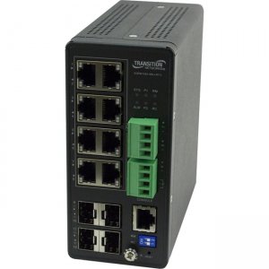 Transition Networks Managed Hardened PoE+ Switch SISPM1040-384-LRTC SISPM1040-384-LRT-C