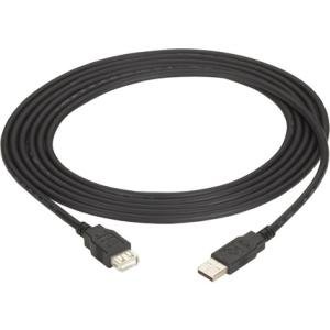 Black Box USB 2.0 Extension Cable - Type A Male to Type A Female, Black, 3-ft USB05E-0003