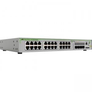 Allied Telesis L3 Switch with 24 x 10/100/1000T Ports and 4 x 100/1000X SFP Ports AT-GS970M