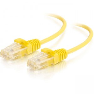 C2G 5ft Cat6 Snagless Unshielded (UTP) Slim Ethernet Network Patch Cable - Yellow 01172