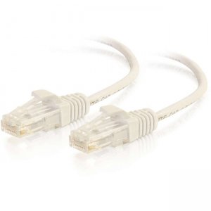 C2G 5ft Cat6 Snagless Unshielded (UTP) Slim Ethernet Network Patch Cable - White 01187