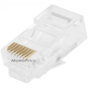Monoprice RJ-45 Modular Plugs RJ45 - 100 Pack For Stranded Cable 7246