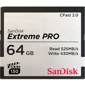 SanDisk Extreme PRO CFast 2.0 Memory Card SDCFSP-064G-A46D