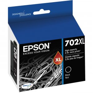 Epson Black Ink Cartridge, High-capacity T702XL120-S EPST702XL120S T702XL