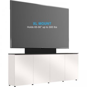 Salamander Designs 4 Bay, Single XL Monitor Low-profile, Wall Cabinet D1/347AMXL/MM/GW/BK D1/347AMXL
