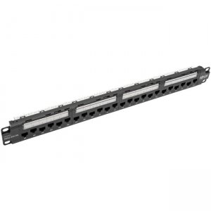 Tripp Lite 24-Port 1U Rack-Mount Cat6a/Cat6/Cat5e 110 Patch Panel N252-024-6A