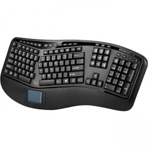 Adesso Tru-Form - 2.4GHz Wireless Ergonomic Touchpad Keyboard WKB-4500UB 4500