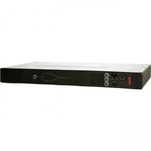 APC by Schneider Electric Rack ATS, 100/120V, 15A, 5-15 in, (10) 5-15R Out AP4450