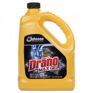 Drano Max Gel Clog Remover, Bleach Scent, 128 oz Bottle, 4/Carton SJN696642 696642