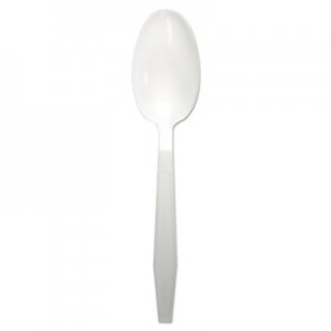 Boardwalk Heavyweight Polypropylene Cutlery, Teaspoon, White, 1000/Carton BWKTEAHWPPWH