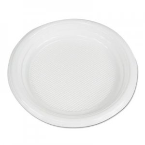 Boardwalk Hi-Impact Plastic Dinnerware, Plate, 6" Diameter, White, 1000/Carton BWKPLTHIPS6WH