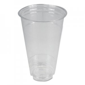 Boardwalk Clear Plastic Cold Cups, 24 oz, PET, 12 Cups/Sleeve, 50 Sleeves/Carton BWKPET24