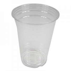 Boardwalk Clear Plastic Cold Cups, 16 oz, PET, 20 Cups/Sleeve, 50 Sleeves/Carton BWKPET16