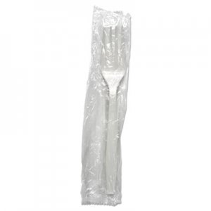 Boardwalk Heavyweight Wrapped Polypropylene Cutlery, Fork, White, 1,000/Carton BWKFORKHWPPWIW