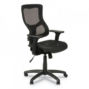 Alera Elusion II Series Suspension Mesh Mid-Back Synchro with Seat Slide Chair, Black ALEELT4218S