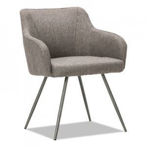 Alera Captain Series Guest Chair, Gray Tweed ALECS4351