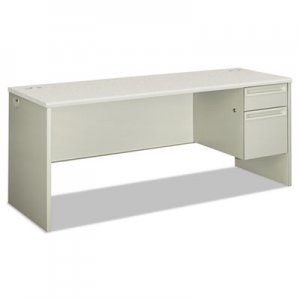 HON 38000 Series Single Pedestal Credenza, 72w x 24d x 29.5h, Right, Silver/Gray HON38856RB9Q H38856R.B9.Q