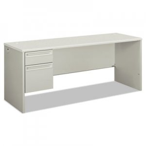 HON 38000 Series Single Pedestal Credenza, 72w x 24d x 29.5h, Left, Silver/Gray HON38855LB9Q H38855L.B9.Q