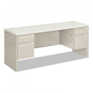 HON 38000 Series Kneespace Credenza, 72w x 24d x 29.5h, Silver Mesh/Light Gray HON38854B9Q H38854.B9.Q