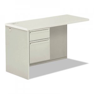 HON 38000 Series Return Pedestal, Box/File, 26.38wx50.38dx31.38h, Left, Silver/Lt GY HON38216LB9Q H38216L.B9.Q