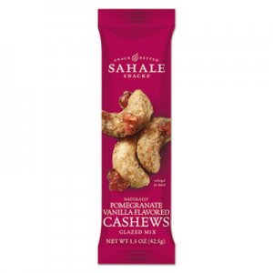 Sahale Snacks Glazed Mixes, Cashew Pom Vanilla, 1.5 oz, 18/Carton SMU900021 9386900021