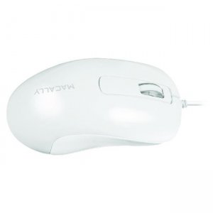 Macally 3 Button USB Wired Mouse for Mac and PC ICEMOUSE3