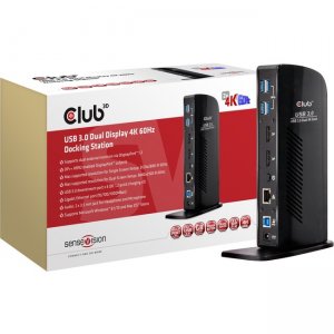Club 3D USB 3.0 Dual Display 4K 60Hz Docking Station CSV-1460