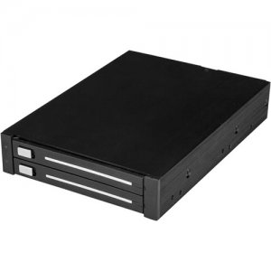 StarTech.com Dual-Bay 2.5" SATA SSD / HDD Rack for 3.5" Bay - Trayless - RAID HSB225S3R