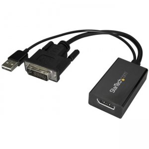 StarTech.com DVI to DisplayPort Adapter with USB Power - 1920 x 1200 DVI2DP2