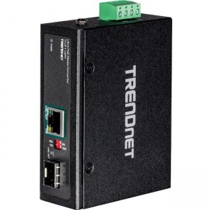 TRENDnet Industrial SFP to Gigabit UPoE Media Converter TI-UF11SFP