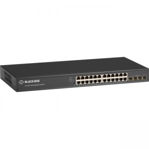 Black Box Ethernet Managed Switch - (24) RJ-45, (4) SFP+ 1-/10-GbE LGB5028A-R2