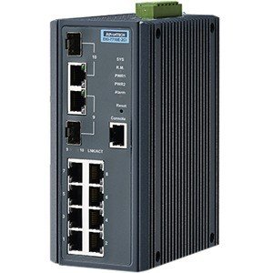 Advantech 8FE + 2G Combo Port Managed Ethernet Switch w/ Wide Temp EKI-7710E-2CI-AE EKI-7710E-2CI