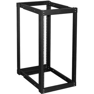 Claytek 22U 1100mm Adjustable Open Frame Server Rack with 2U Cable Management WOR2211-CM2U