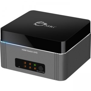 SIIG Premium 5-Port HDMI 2.0 Switch with IR Remote Control - 4Kx2K 60Hz CE-H22S11-S1